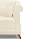 Ver imagem 7 de Poltrona Decorativa Retro Polo com Almofada Linho Perola Ezz Perola