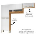 Ver imagem 5 de Cozinha 3 Pecas Nala 222 Cm Freijo Supremo Cp Ripado Freijo Ktp