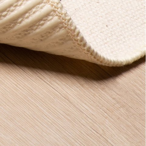 Tapete Passadeira Natural 45x140cm Gaia/Preto - Antiderrapante FASTLAR