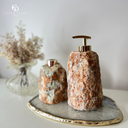 Ver imagem 2 de Kit Lavabo Difusor E Saboneteira Pedra Quartzo Âmbar