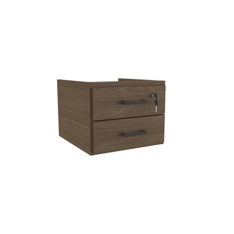 Gaveteiro de Mesa 2 Gavetas com Chave Versatile Munique 37cm