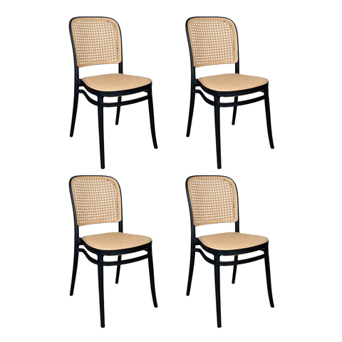Cadeira de Jantar Roma para Sala e Cozinha - Preto - 4