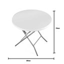 Ver imagem 3 de Mesa Dobrável Redonda 80cm Camping Praia e Piscina Vonder