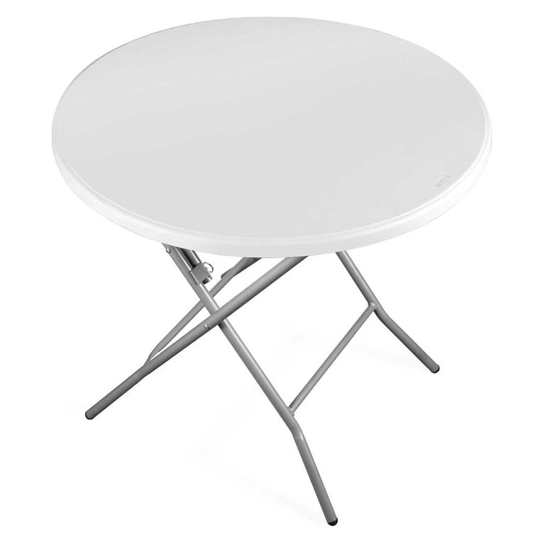 Mesa Dobrável Redonda 80cm Camping Praia e Piscina Vonder