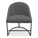 Ver imagem 6 de Kit 02 Cadeiras Poltrona de Jantar Bela Suede Grafite Base Metálica Industrial Preto - Pallazio