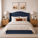 Ver imagem 1 de Cabeceira Cama Box Casal Queen 160cm Zoe Estofada Veludo Moderna