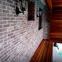 Ver imagem 6 de Papel de Parede Tijolinho Cinza Escuro 3d Lavável Autocolante Vinil Adesivo Decorativo Realista