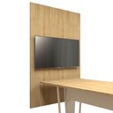 Ver imagem 1 de Painel de Tv P/ Sala de Reunião 195cm X 120cm Mac F5 Office Cor:macadâmia