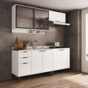 Ver imagem 1 de Armário de Cozinha Completa C Balcão Miami Belle Carraro Branco