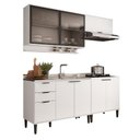Ver imagem 2 de Armário de Cozinha Completa C Balcão Miami Belle Carraro Branco