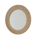 Ver imagem 1 de Espelho Lami Redondo Nacional Móveis 61cm X 61cm Moldura Fibra Celulose Natural Trançado
