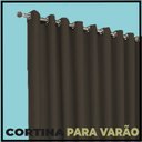 Ver imagem 4 de cortina para apartamento varao Turin 2,80 x 2,40 marrom