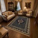 Ver imagem 2 de Tapete Persa Royal Cinza 200x300cm Fio Acetinado - Decoração para Quarto e Sala