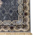 Ver imagem 5 de Tapete Persa Royal Cinza 200x300cm Fio Acetinado - Decoração para Quarto e Sala