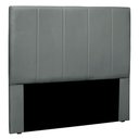 Ver imagem 1 de Cabeceira Decorativa King Size 1,95M Erza Veludo Cinza - Gran Belo