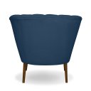 Ver imagem 4 de Poltrona Pétala Flor Decorativa Suede Azul marinho