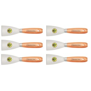 Espátula de Aço Carbono com Cabo Madeira 6cm Tramontina - Kit C/6un