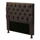 Ver imagem 1 de Cabeceira Cama Box Solteiro Cristal 90cm Corino Marrom
