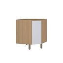 Ver imagem 1 de Balcão de Cozinha Canto Diagonal 74cm 1 Porta sem Tampo Slim Luciane Móveis