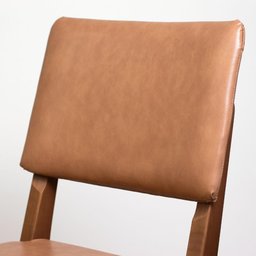 Conjunto de Jantar Mesa com Vidro 6 Cadeiras Ella - Natural C/ Caramelo - 12