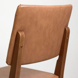 Conjunto de Jantar Mesa com Vidro 6 Cadeiras Ella - Natural C/ Caramelo - 11