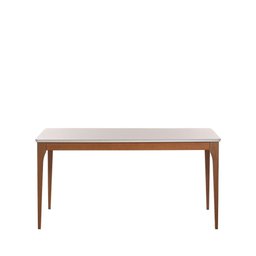 Conjunto de Jantar Mesa com Vidro 6 Cadeiras Ella - Natural C/ Caramelo - 3