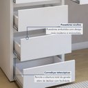 Ver mais imagens de Escrivaninha 5 Gavetas 136CMX81CMX45CM 100% MDF