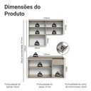Ver imagem 4 de Armário de Cozinha Compacta 120 Cm Suspensa Nice Madesa 06