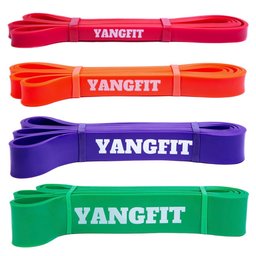 Kit Super Band 4 Intensidades Elásticos Power Crossfit Yangfit - 1