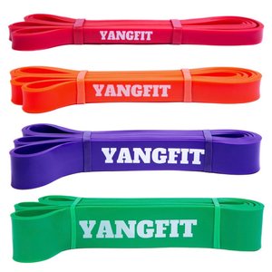Kit Super Band 4 Intensidades Elásticos Power Crossfit Yangfit