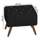 Ver imagem 4 de Puff Puf Para Sala Pes Madeira Trit Veludo SL 944 Peer