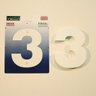 Números Inox Branco - Para Fachadas - 15cm - (Nº 3) - 2
