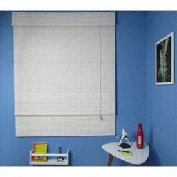 Persiana Romana Bambu Block 1,40larg x 1,60alt - Branca - 1