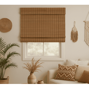 Persiana Romana Bambu Block 140larg X 160alt Natural