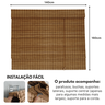 Persiana Romana Bambu Block 140larg X 160alt Natural - 4