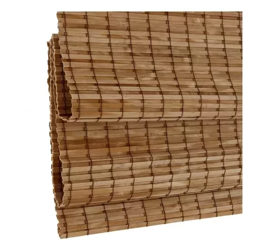 Persiana Romana Bambu Block 140larg x 160alt Natural - Pronta para Instalar - 3