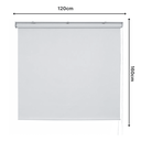 Ver imagem 4 de Persiana Pronta Rolo Blackout Robust 120larg X 160alt Branca