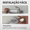 Ver imagem 6 de Persiana Pronta Rolo Blackout Robust 120larg X 160alt Branca