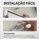 Ver imagem 5 de Persiana Pronta Rolo Blackout Robust 140larg X 160alt Linho