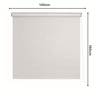 Persiana Pronta Rolo Blackout Robust 140larg X 160alt Linho - 4