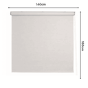 Ver imagem 4 de Persiana Pronta Rolo Blackout Robust 140larg X 160alt Linho