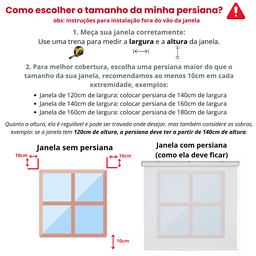 Persiana Pronta Rolo Blackout Robust 160larg X 160alt Linho - 10