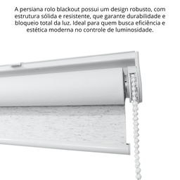 Persiana Pronta Rolo Blackout Robust 160larg X 160alt Linho - 8