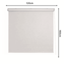 Ver imagem 4 de Persiana Pronta Rolo Blackout Robust 120larg X 160alt Linho