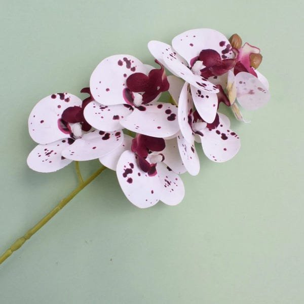 Flores Artificiais Haste de Orquídea Tigre 3D | Linha Permanente Formosinha