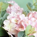 Ver mais imagens de Flores artificiais Arranjo de Hortênsias Rosas no Vaso Bronze |Linha permanente Formosinha