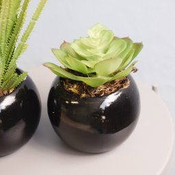 Flores Artificiais Kit com Dois Arranjos de Suculentas Permanentes |Linha permanente Formosinha - 11