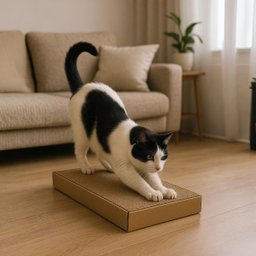 Arranhador para Gatos de Papelão Antiestresse Ecológico - 4