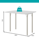 Ver imagem 4 de Mesa Dobrável Extensível para Escritório 216 Carraro Branco