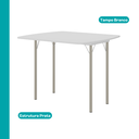 Ver imagem 3 de Mesa Dobrável Extensível para Escritório 216 Carraro Branco